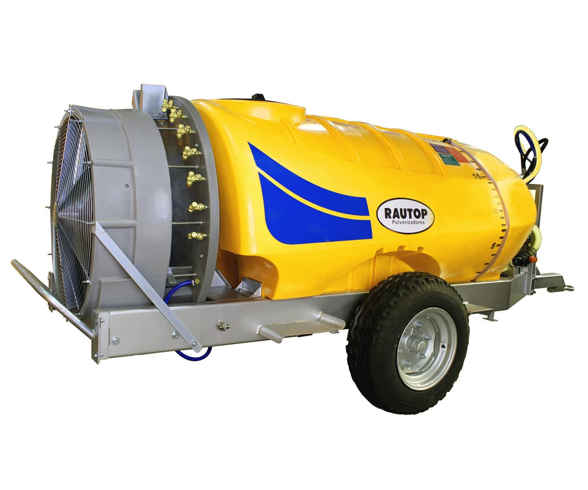 Nebulizador de tiro RAUTOP amarillo, modelo referencial de 2.000 litros
